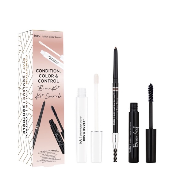 NIB Billion Dollar Brows Condition Color & Control Eye Brow Kit Full Size - Picture 1 of 10
